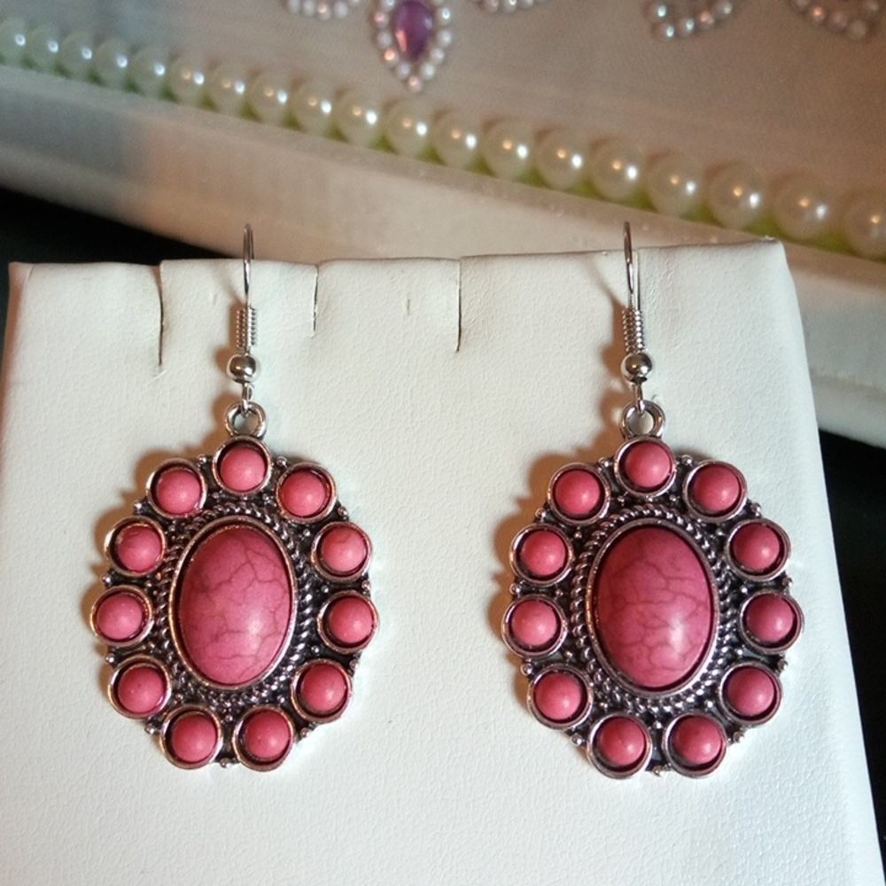 New Rose Sterling Silver Earrings